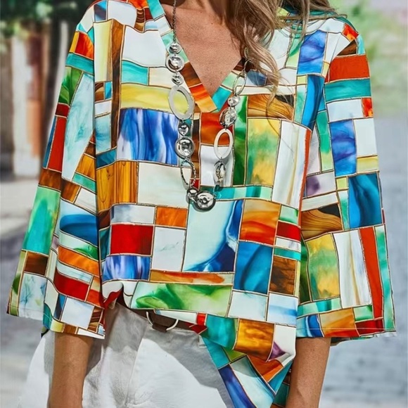 Vacay colorful blouse - Picture 2 of 6